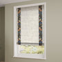 ColorizedZoom William Morris Strawberry Thief Jewel & Bijou Linen Oatmeal Roman Blind 7644