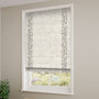 ColorizedZoom William Morris Willow Bough Mink & Bijou Linen Oatmeal Roman Blind 7646