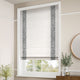ColorizedZoom William Morris Willow Onyx & Bijou Linen Alabaster Roman Blind 7651