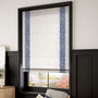 ColorizedZoom William Morris Willow Ink & Bijou Linen Alabaster Roman Blind 7650