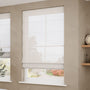 ColorizedZoom Lumiere Unlined Etoile Warm Grey Roman Blind 7683