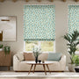 Colorized Leopard Dots Sky Roman Blind 7685