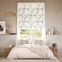 Colorized Watercolour Canopy Apricot & Sage Roman Blind 7700