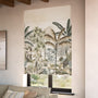 ColorizedZoom Mountain Palm Dawn Roman Blind 7705
