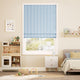 Colorized Suki Stripe Sky Blue Roman Blind 7730