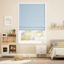Colorized Suki Stripe Sky Blue Roman Blind 7730