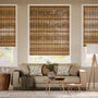Colorized Electric Marius Chestnut Roman Blind 7745