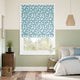 Colorized Fern Frond Sea Waves Roman Blind 7812