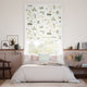 Colorized Woodland Chorus Multi Sage Roman Blind 7815