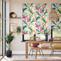 Colorized Cedella Tropical Roman Blind 7822