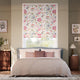 Colorized Christelle Carmine Rose Roman Blind 7826