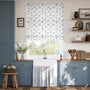 Colorized Shepherdly Meadow China Blue Roman Blind 7853