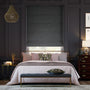 Colorized Cambridge Velvet Blackout Silhouette Grey Roman Blind 7868