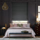 Colorized Cambridge Velvet Blackout Silhouette Grey Roman Blind 7868