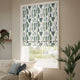 ColorizedZoom Torillo Forest & Aqua Roman Blind 7874