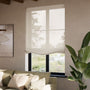 ColorizedZoom Madagascar Voile Neutral Relaxed Roman Blind 7876