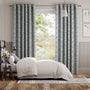 Colorized Spring Floral Blue Curtains 5438