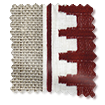 ColorizedSwatch Linen Hopsack & Ascott Rouge Curtains sample image 5447