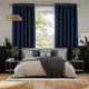 Colorized Eternity Linen Twilight Blue Curtains 5458
