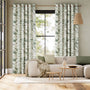Colorized Kentia Linen Leaf Curtains 5465