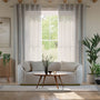 Colorized Paraiso Voile Steel Curtains 5486
