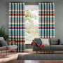 Colorized Calcutta Stripe Seaside Blue Curtains 5556