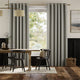 Colorized Twill Stripe Linen Deep Blue Curtains 5704