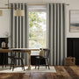 Colorized Twill Stripe Linen Deep Blue Curtains 5704