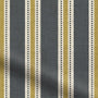 ColorizedPLA Twill Stripe Linen Gold Shadow Curtains 5706