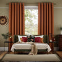 Colorized Paleo Linen Pumpkin Curtains 5721