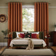 Colorized Paleo Linen Pumpkin Curtains 5721
