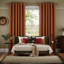 Colorized Paleo Linen Pumpkin Curtains 5721