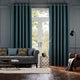 Colorized Paleo Linen Gulf Blue Curtains 5717