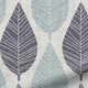 ColorizedPLA Winter Leaf Linen Gentle Blue Curtains 5733