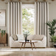 Colorized Bijou Linen Grey Wash Curtains 5745
