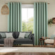 Colorized Bijou Linen Aqua Curtains 5740