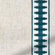 ColorizedPLA Bijou Linen Oatmeal & Ascott Teal Curtains 5756