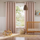 Colorized Hand Painted Stripe Rose Pink Curtains 5775
