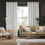 Colorized Devon Stripe Fossil Grey Curtains 5787