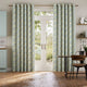 Colorized Tiny Wallflower Blue Curtains 5858