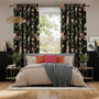 Colorized Bella Heron Midnight Curtains 5899