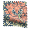 ColorizedSwatch William Morris Honeysuckle and Tulip Velvet Vermillion Curtains sample image 9019
