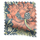 ColorizedSwatch William Morris Honeysuckle and Tulip Velvet Vermillion Curtains sample image 9019