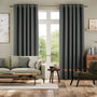 Colorized Mr Fox Border Charcoal Curtains 6035