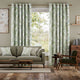 Colorized Dappled Ferns Leaf Green Curtains 6041