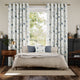 Colorized Magnolia Trail China Blue Curtains 6046