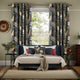 Colorized Inky Botanical Charcoal Curtains 9023