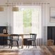 Colorized Camille Voile Striped White Curtains 6059