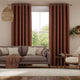 Colorized Delphi Chenille Weave Burnt Umber Curtains 6145
