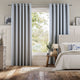 Colorized Ella Stripe Navy Curtains 6166